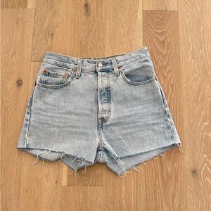 Levi's Light Blue Jean Shorts